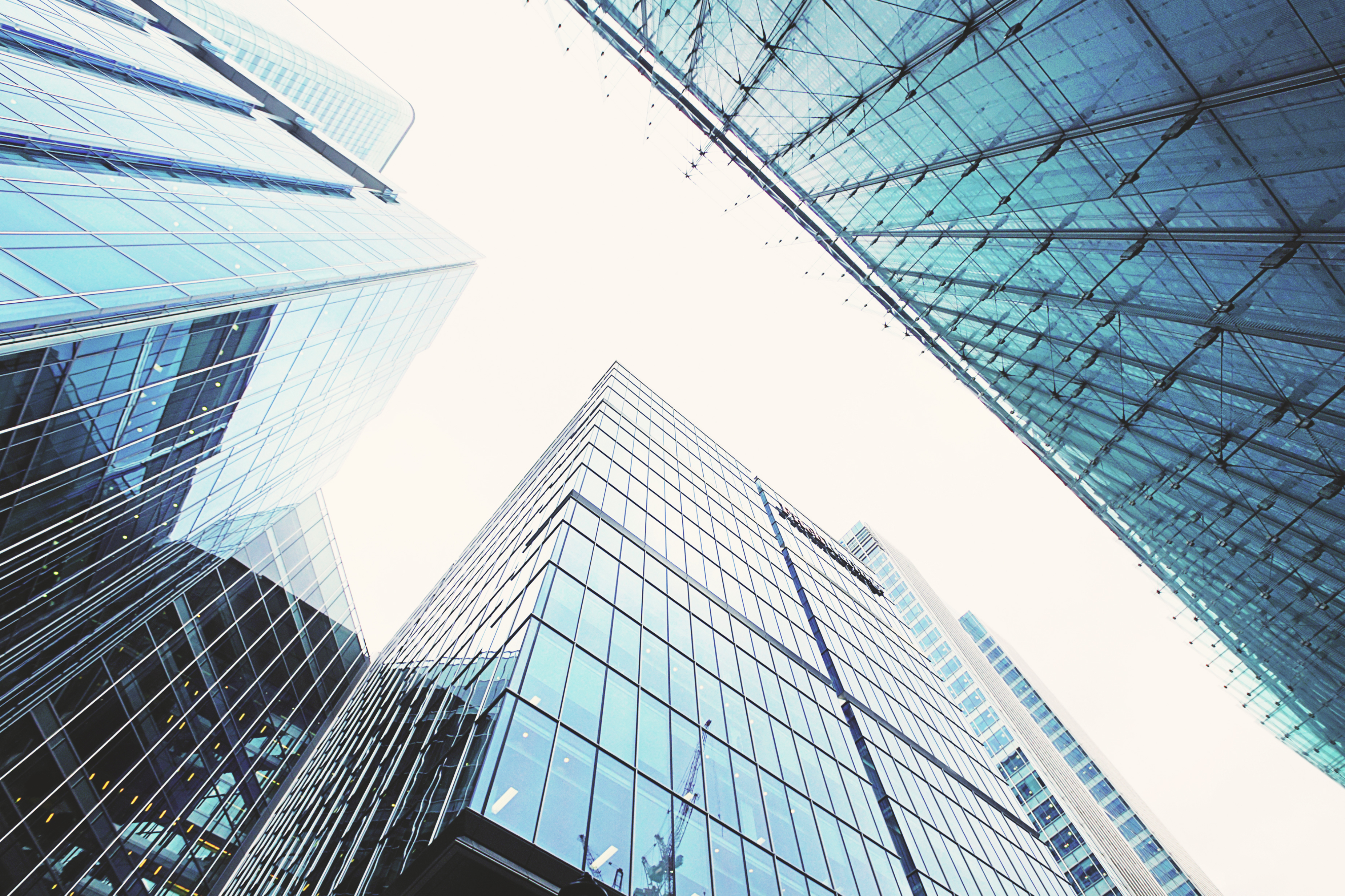 Modern glass office towers