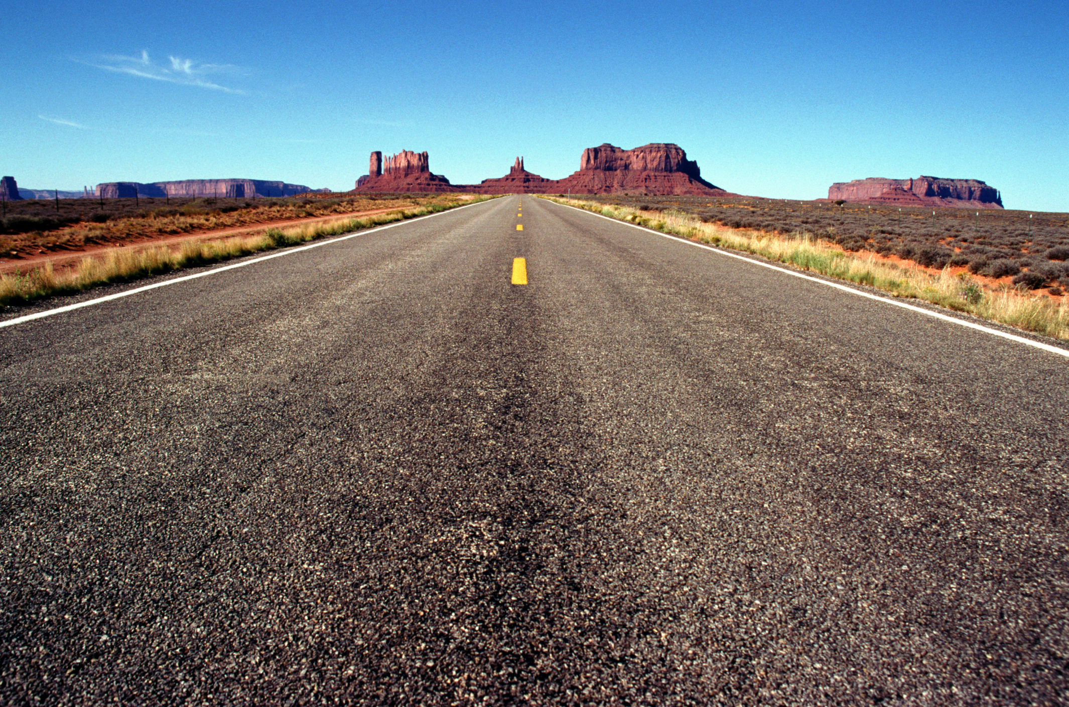 An open desert highway